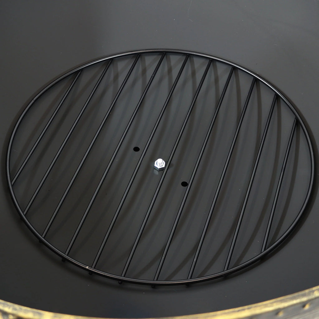 Royal Fire Spark Sunnydaze Steel with Poker and Outdoor Pit Screen 30"