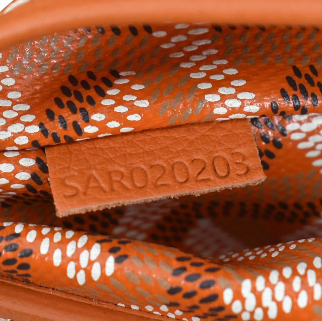 Bag GOYARD Canvas Rouette Orange Shoulder Soft Pre-owned