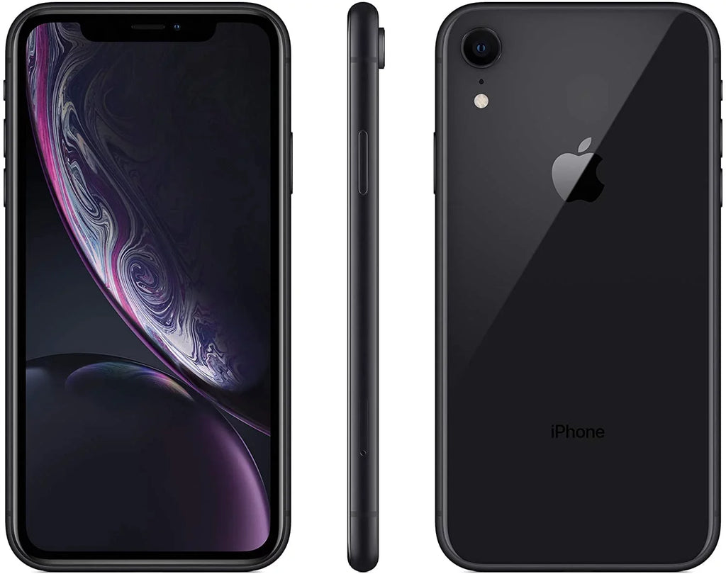 (Refurbished) 64GB (Fully Gift Unlocked) Black XR iPhone w/ A1984 Box Restored Apple