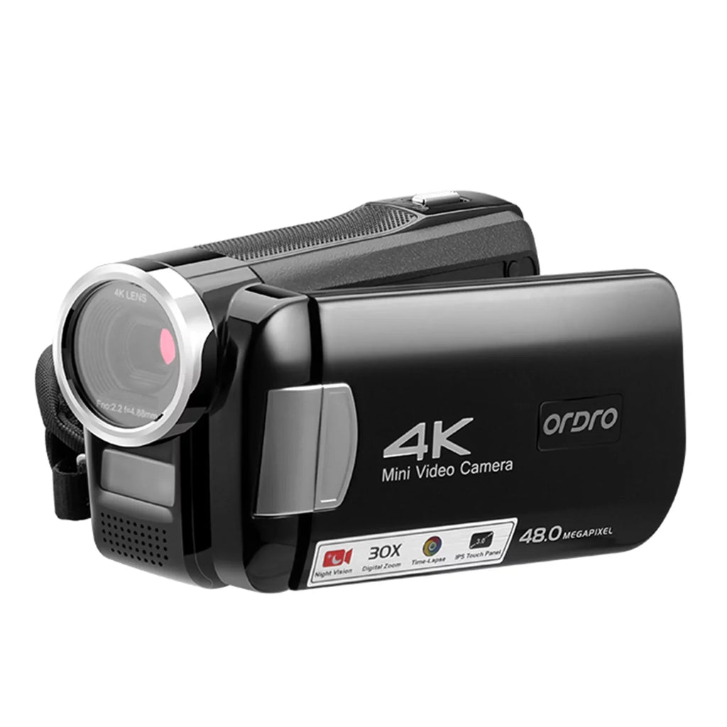 Vision Inch 48MP Camcorder Digital IPS Digital Carry AC2 Video Remote 30X with 4K DV 3.0 Night Bag Zoom IR Touchscreen Recorder Andoer Battery Control