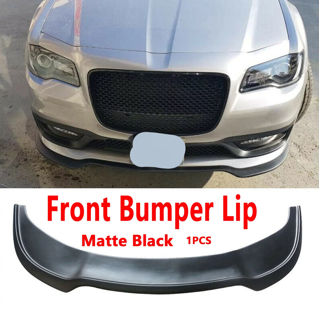 Lower Black Front 300 Bumper Matte Sedan 2015-2022 Lip Chrysler SRT for NINTE