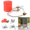 for Backpacking Stoves, Outdoor, Camping Windproof stove Lightweight Portable Silver