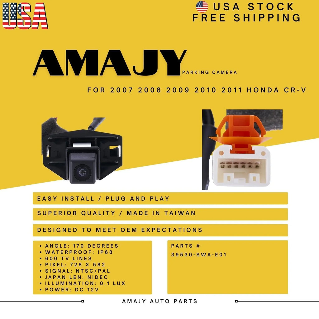 39530-SWA-E01 07-11 Replaces Camera CR-V Honda Backup for