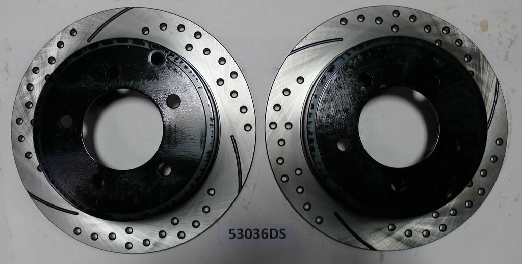Black Pad Coated Approved Performance 2011 & Disc Slotted, Powder Fits and Front Caliber and Rear Brake C2706 Rotor 2010 Drilled Dodge Kit