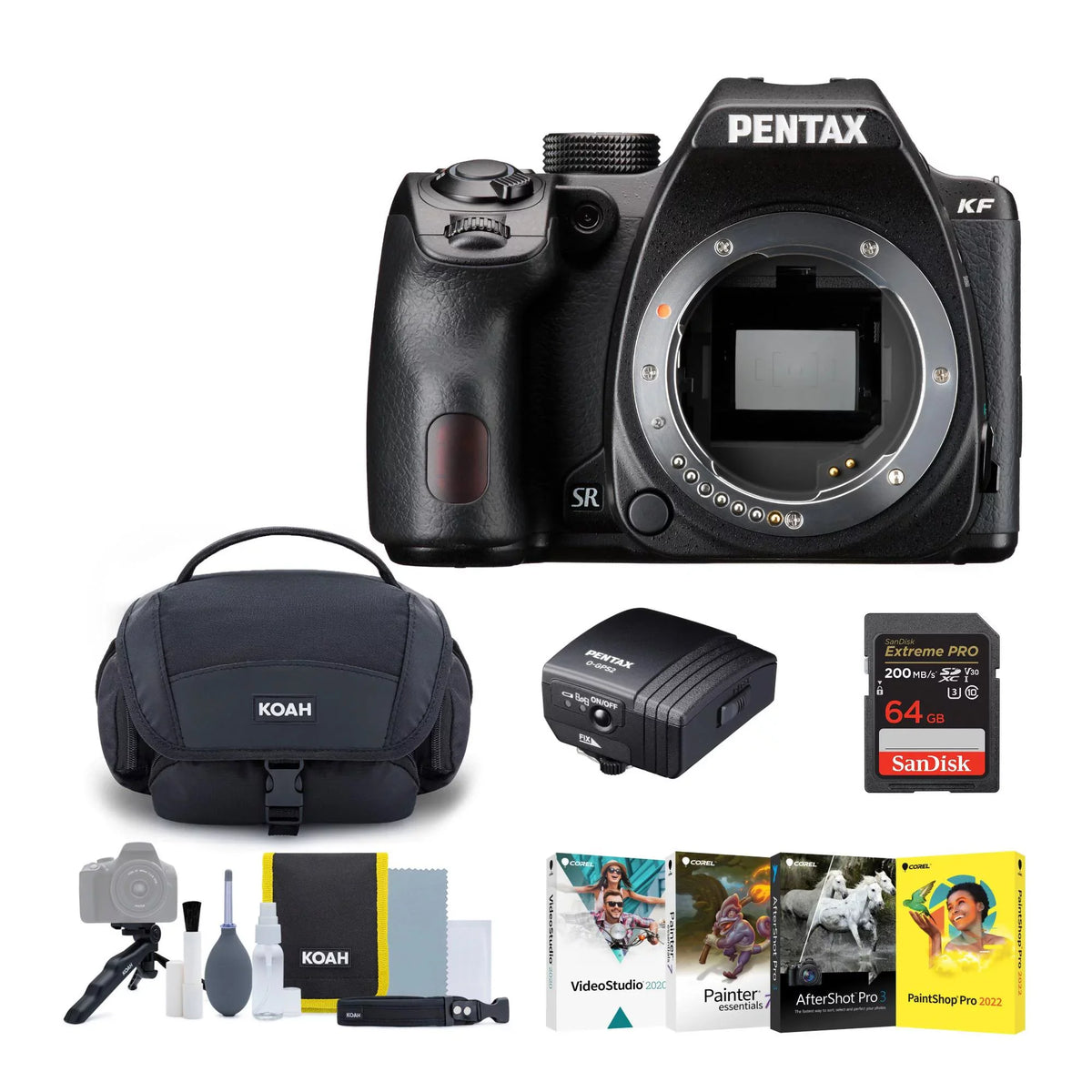 with KF GPS (Black) O-GPS2 Bundle Camera Body Pentax Unit DSLR