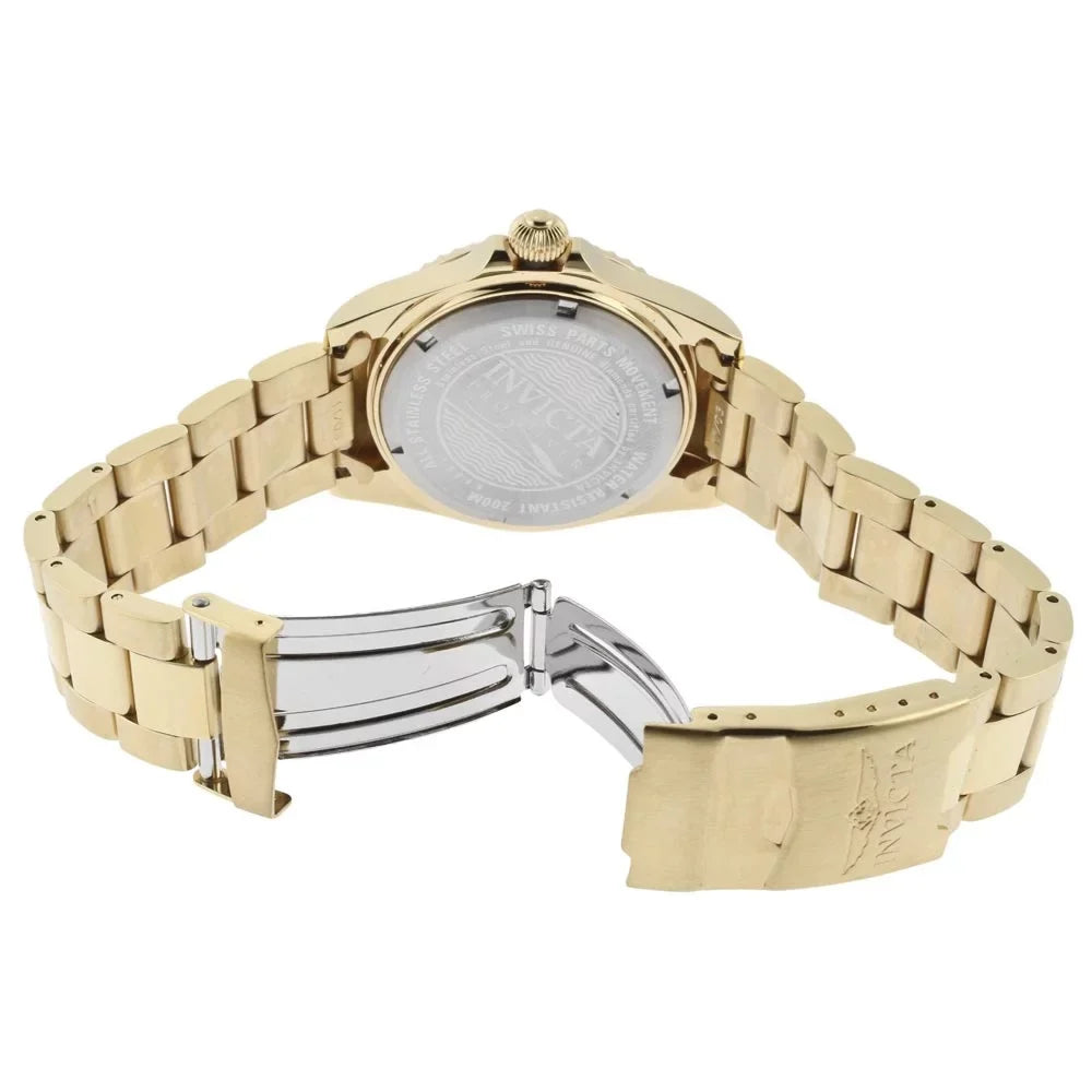 Steel Dive Tone Diver Yellow 15249 Women's Watch Dial Gold Gold Pro Invicta