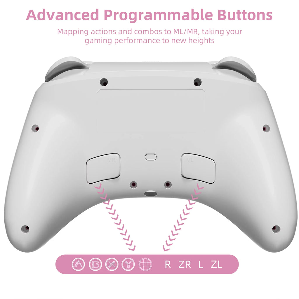 Pink Nintendo Wireless Violet Pokémon Switch Switch/OLED/Lite, Upgraded PC/IOS/Android/Steam for Game Pro for Controller and Switch Remote Disc
