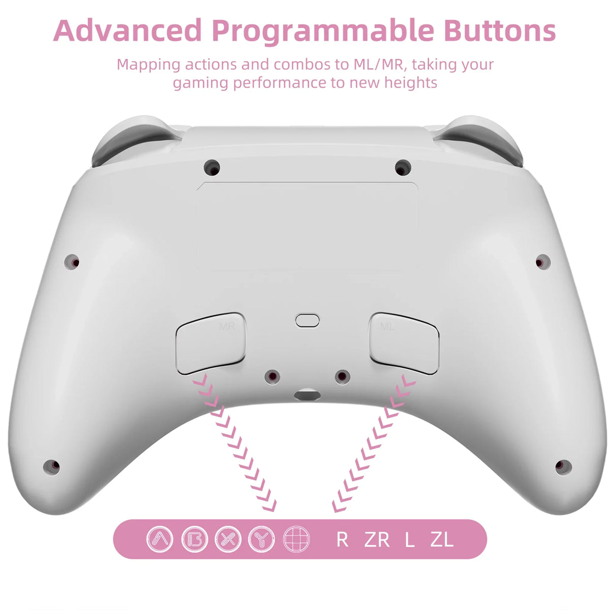 Pink Nintendo Wireless Violet Pokémon Switch Switch/OLED/Lite, Upgraded PC/IOS/Android/Steam for Game Pro for Controller and Switch Remote Disc