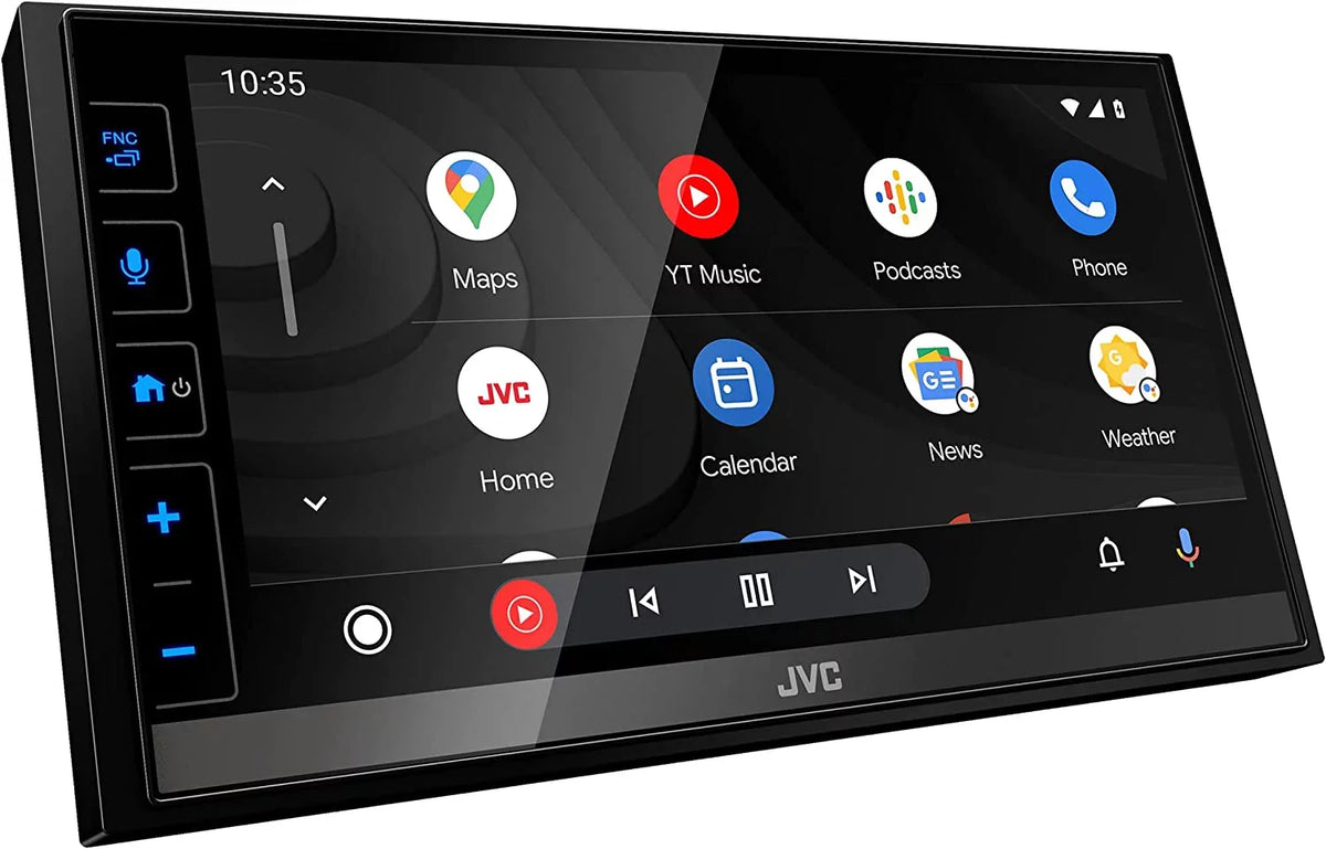 No Android Touchscreen, Digital CD Radio, CarPlay, AM/FM KW-M780BT Player w/ Stereo Tuner Capacitive Camera Car Maestro Bundle. JVC 2-DIN Receiver Apple 6.8" with Media Auto, SiriusXM Ready, Backup &