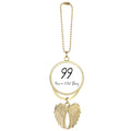 Keychain Pendant Wing Age Boy 99 years Longevity old Angel Car