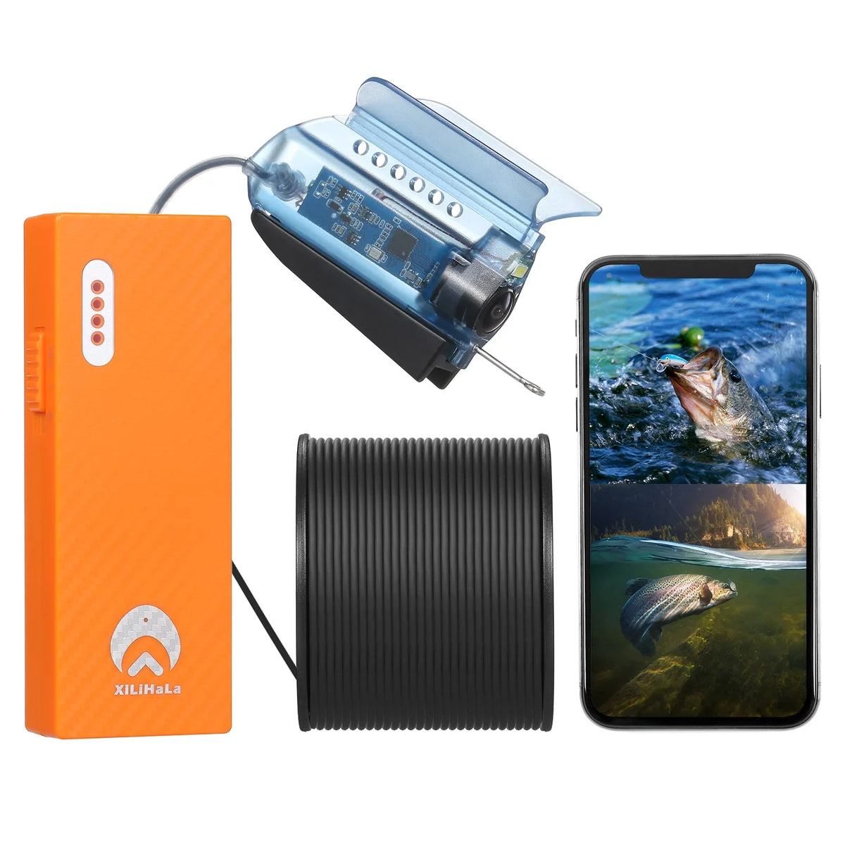 '- Ice for Kayak Boat Live Sea Video Finder Underwater Gofishup 1080P Fishing Dive into Camera Fish Depths with Lake
