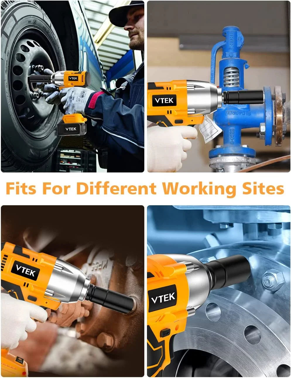 ft-lbs Impact Wrench,Max Wrench Gun 515 Torque Tiers for Impact 1/2 Cordless Brushless 700N.m Impact Car MORI Inch