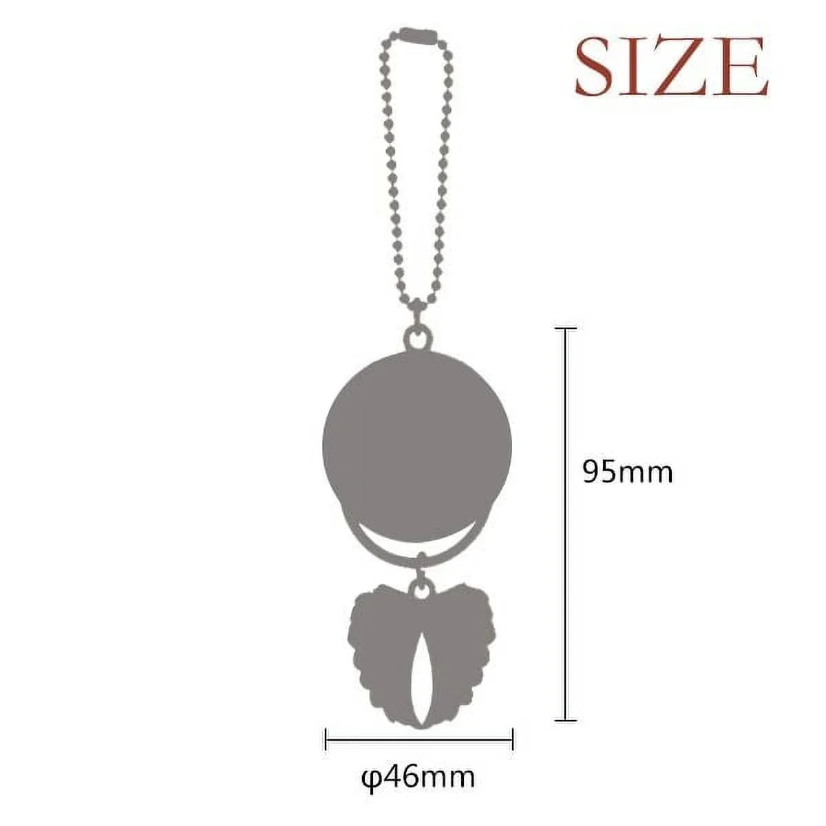 Keychain Pendant Wing Age Boy 99 years Longevity old Angel Car