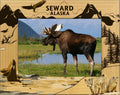 Wood Engraved Laser x Seward (5 Frame 7) Picture Alaska