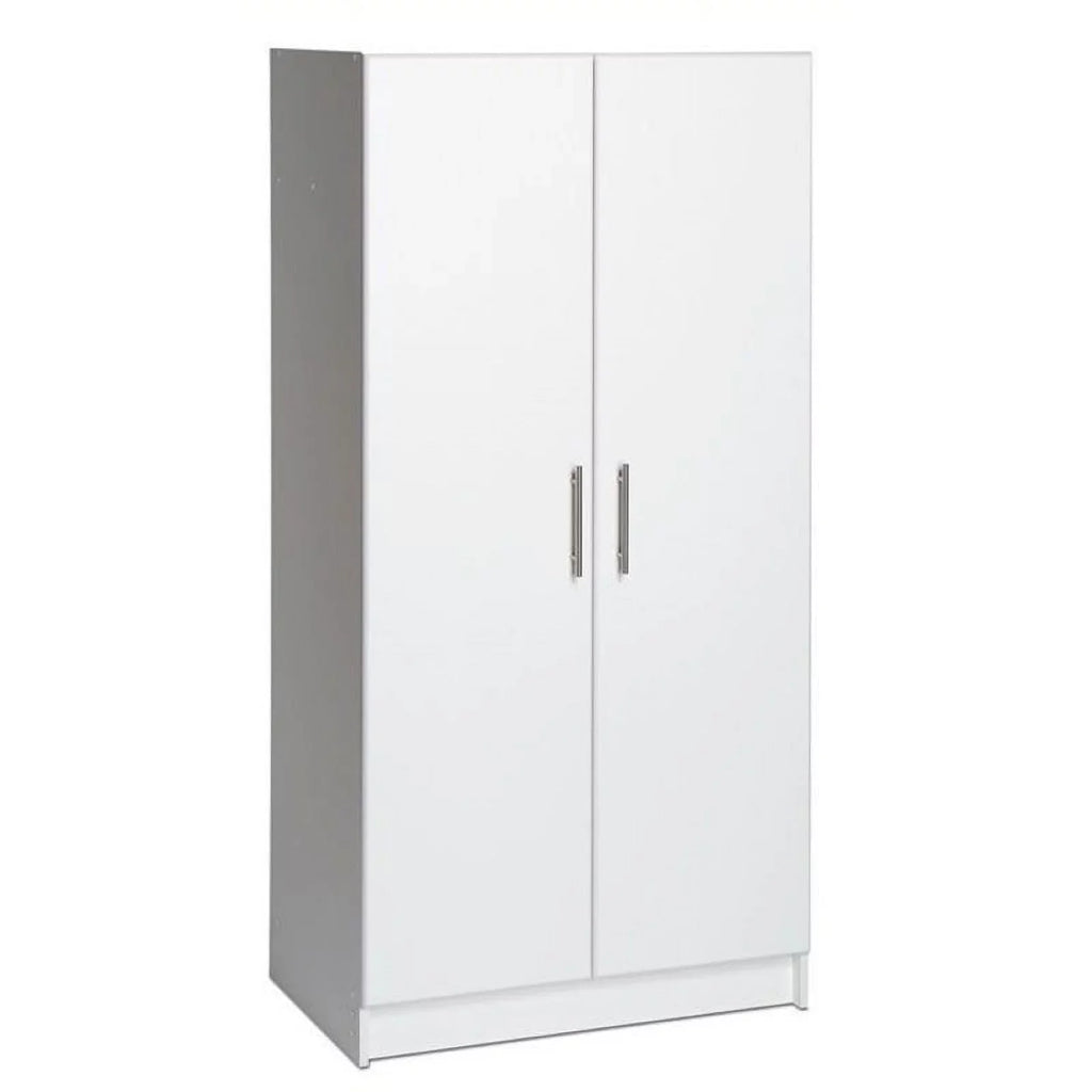 32" Composite Hill Transitional in White Cabinet Storage Bowery Wood