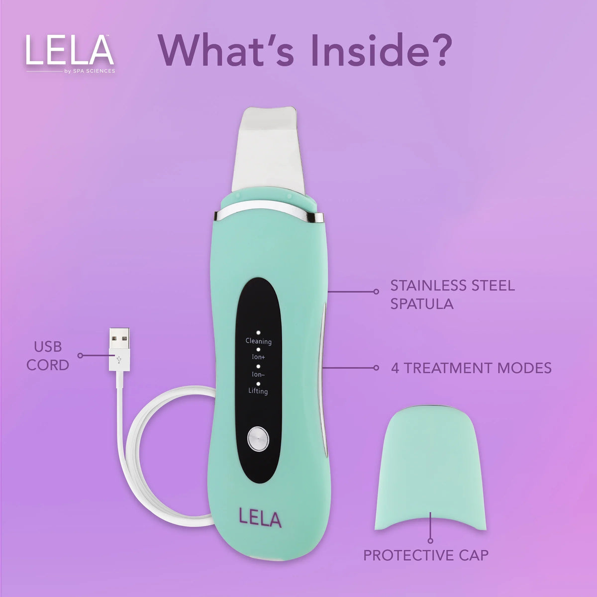 LELA Spatula, Mint Spa Sciences Skin
