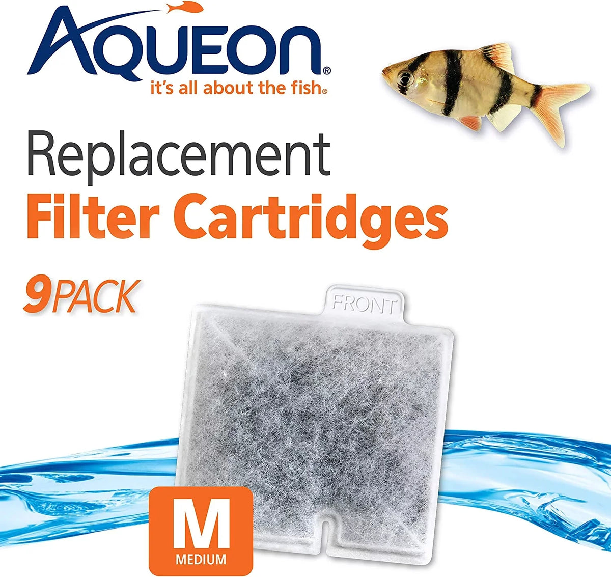 9 Pack Filter Aqueon Replacement Medium Cartridges -