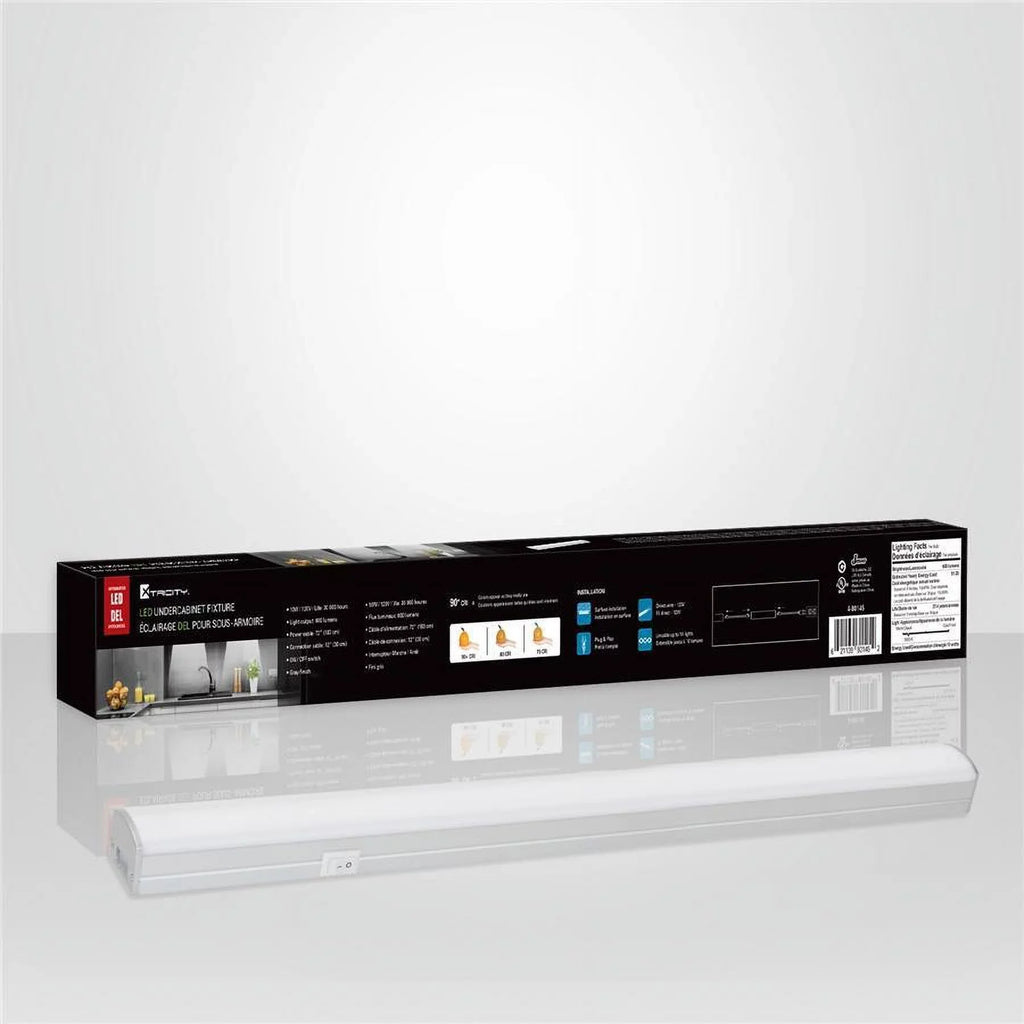 Xtricity Length, 10W, Soft Under Light, Dimmable '' LED Cabinet White - 3000K 24