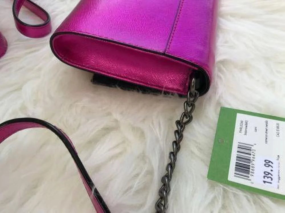 Crossbody Kate Bajarose NWT Pink Metallic Street Cedar Clutch Cami Bag Spade
