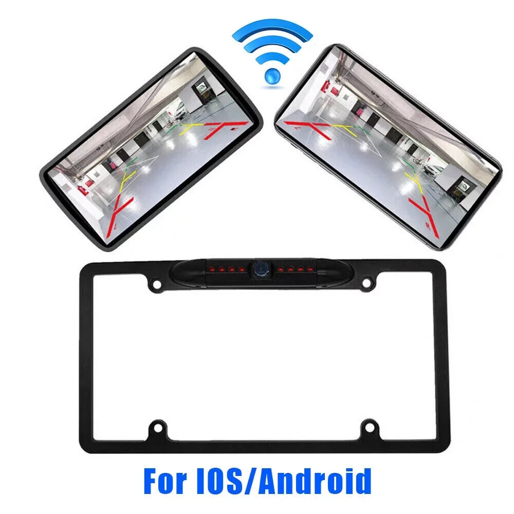 Camera Backup Vision Car Night - License View Plate Frame Rear