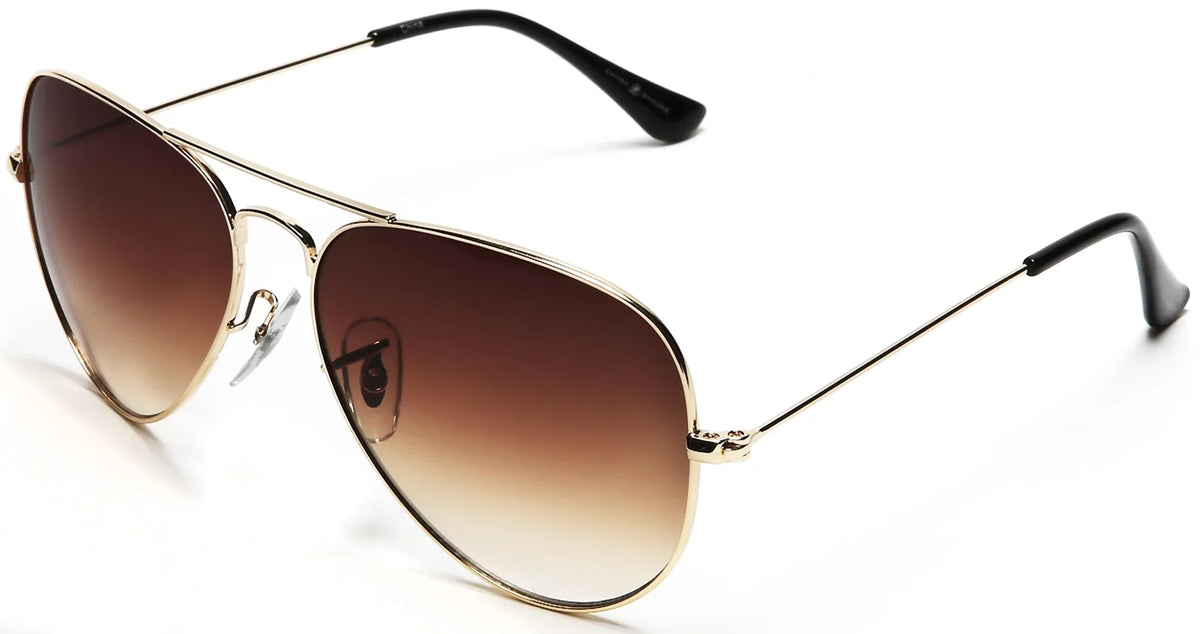 Unisex Samba - Lens Glen Ivy & Inspired Frame Brown Shades Aviator Brown Sky Sunglasses Classic