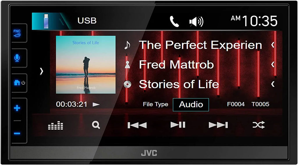 No Android Touchscreen, Digital CD Radio, CarPlay, AM/FM KW-M780BT Player w/ Stereo Tuner Capacitive Camera Car Maestro Bundle. JVC 2-DIN Receiver Apple 6.8" with Media Auto, SiriusXM Ready, Backup &