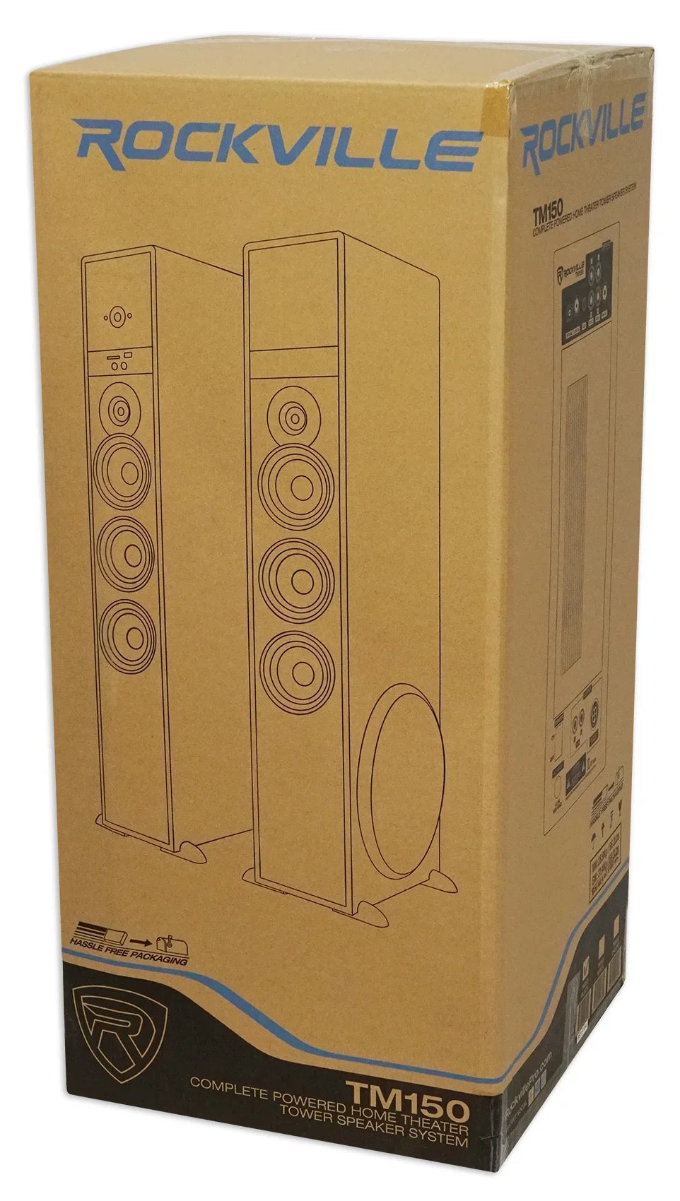 Television Tower w/Sub TV-Black System Home Sony Smart Theater Speaker For