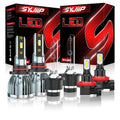 Headlight Low High Beam D4S Light LED Beam 9005 Fog D4S HID 9005/HB3 Combo Bulbs 6Pcs