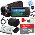 More Recording with Memory Charger, Handycam Bag, AC/DC and Pack, MicroSDHC Deluxe Video CX405 Card, Sony HDRCX405 Battery Cable, 32GB Camcorder HDR-CX405 HDMI Bundle
