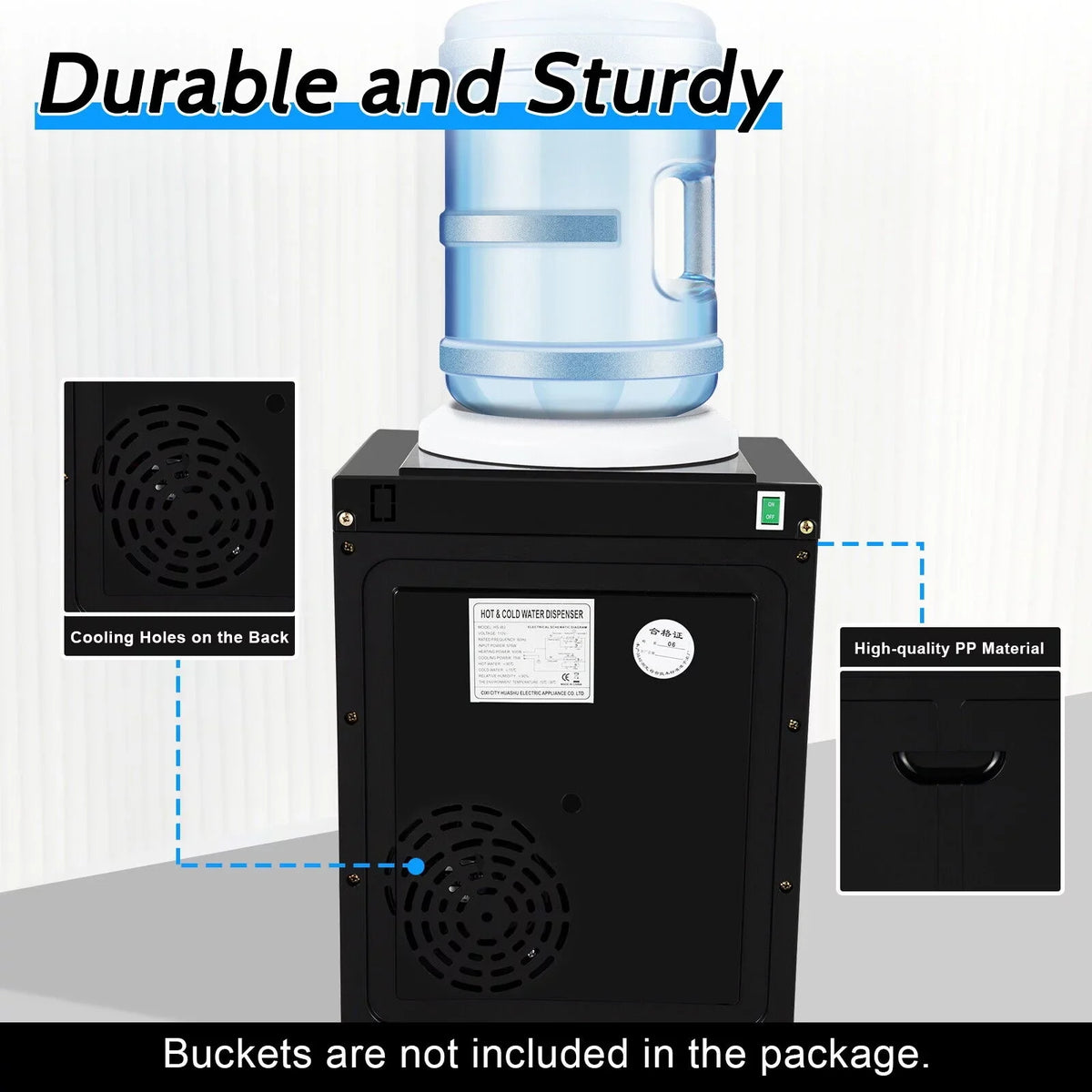 Oukaning Home Water Water Hot Gallon Cold Office Loading & Top Dispenser 110V 5