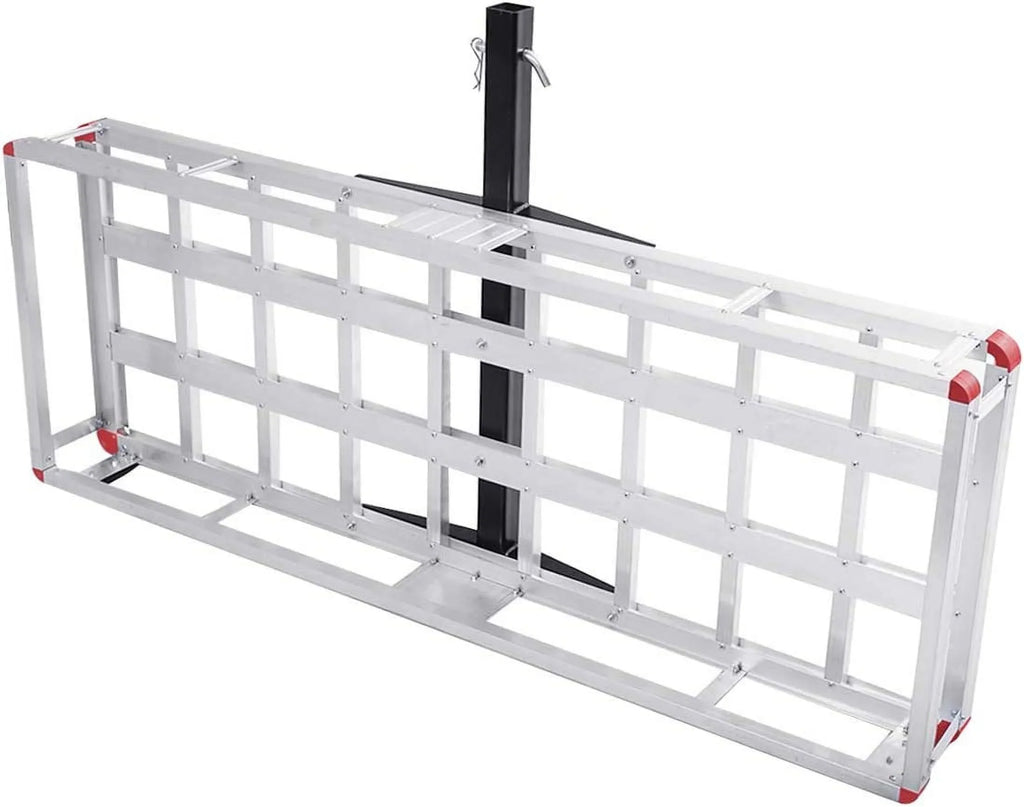 7” 500LBS Cargo Receiver, Truck, Cargo Hitch Mount Basket Car, Vehicle Carrier, 22” SUV, Hitch Aluminum Rack, Luggage Cargo for 2” x 60” Carrier Trailer x Capacity Fits