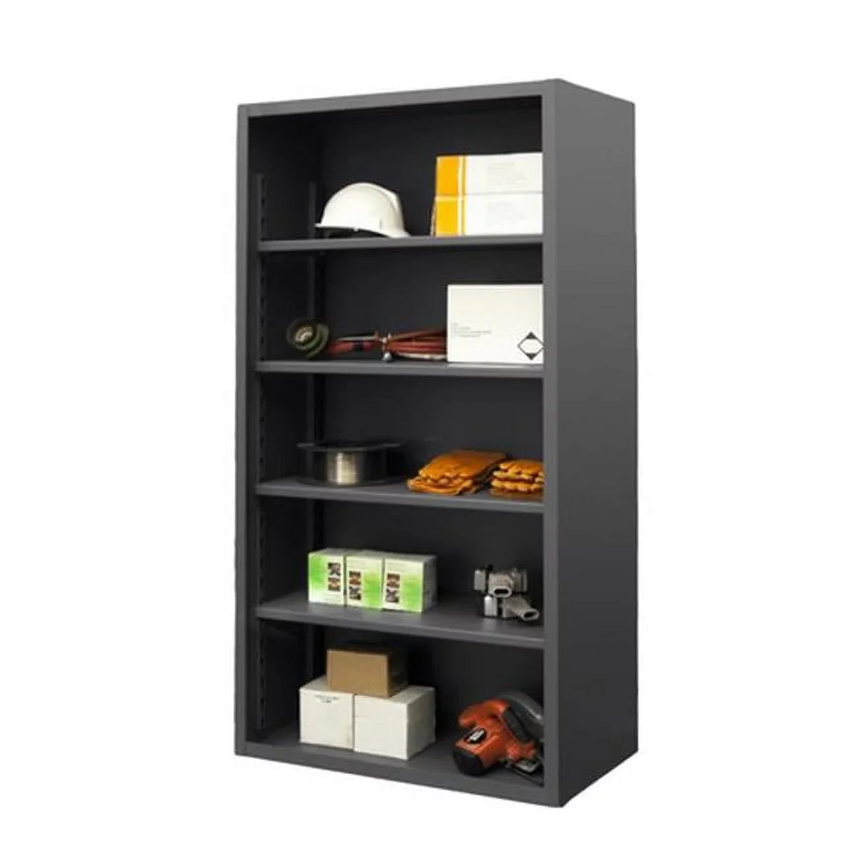 '- in. Enclosed Gray - Gauge 12 with 24 36 4 Durham Shelving x 72 Shelves x Racks