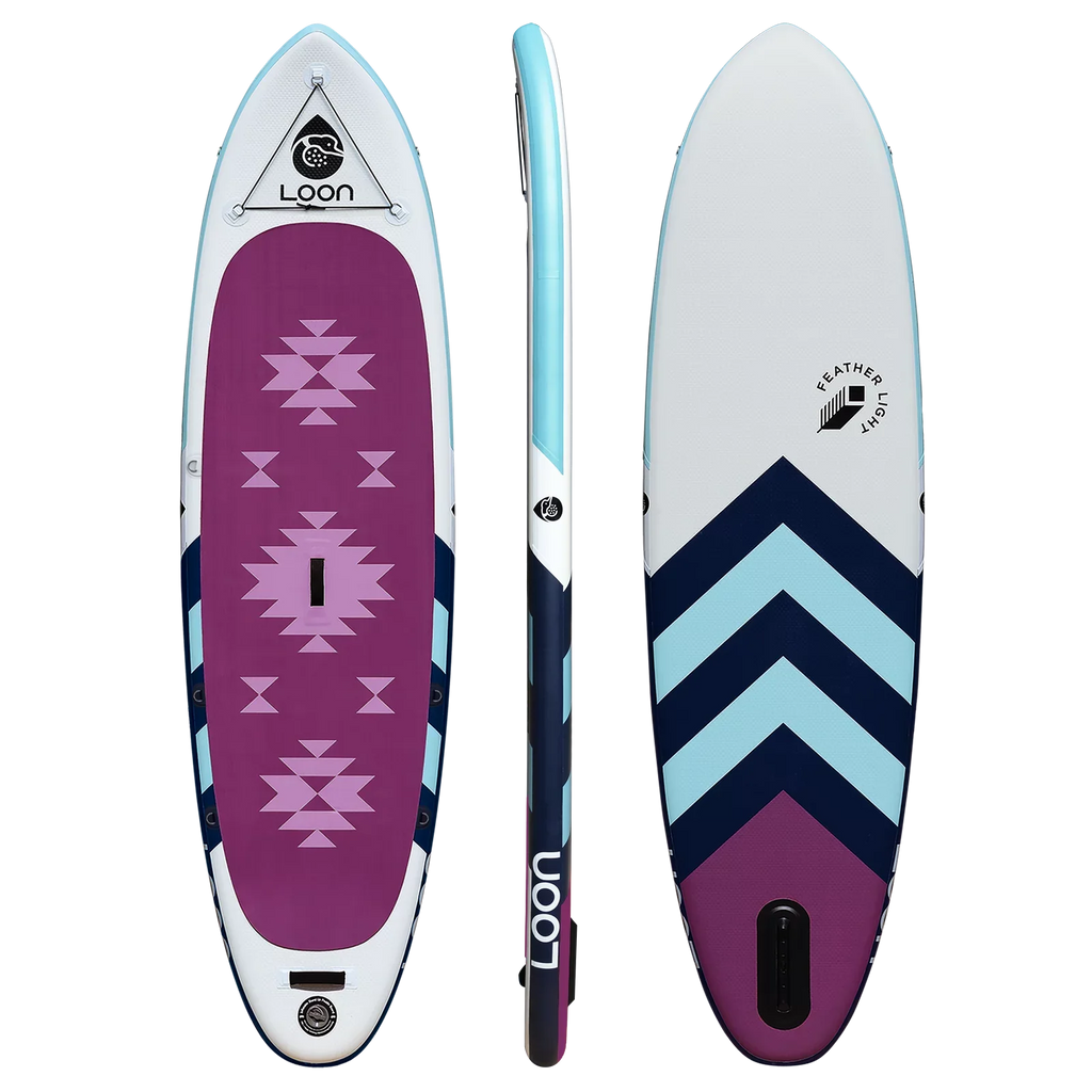 Fit 10'8" Inflatable Paddle Light Yoga Board Feather