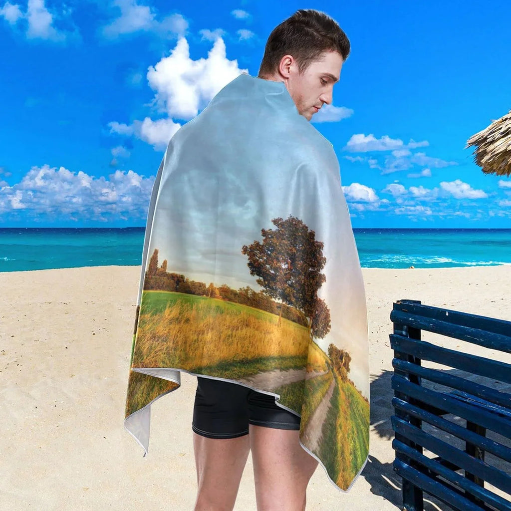 Dry Beach Travel Towel Road Compact Quick Bestwell for Holiday（384） Lightweight Oversized Super Absorbent - - Camping Towel Swimming Wild Towels