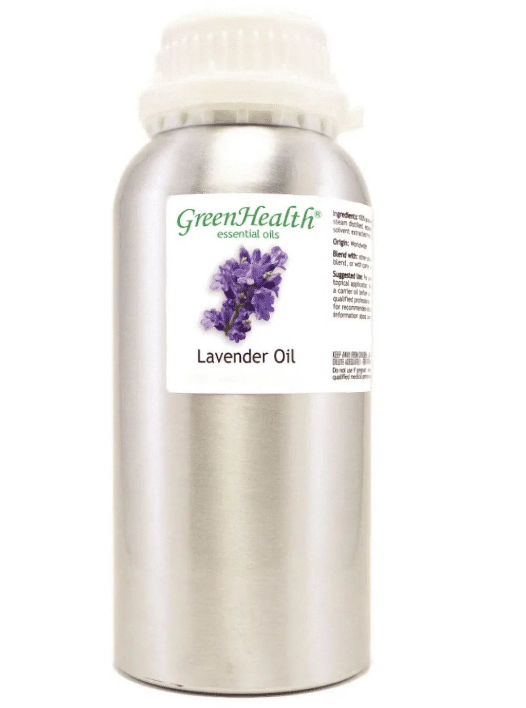 Bottle - Lavender oz 16 GreenHealth w/Plug Oil Grade Cap - Therapeutic ml) (473 Essential Aluminum fl -