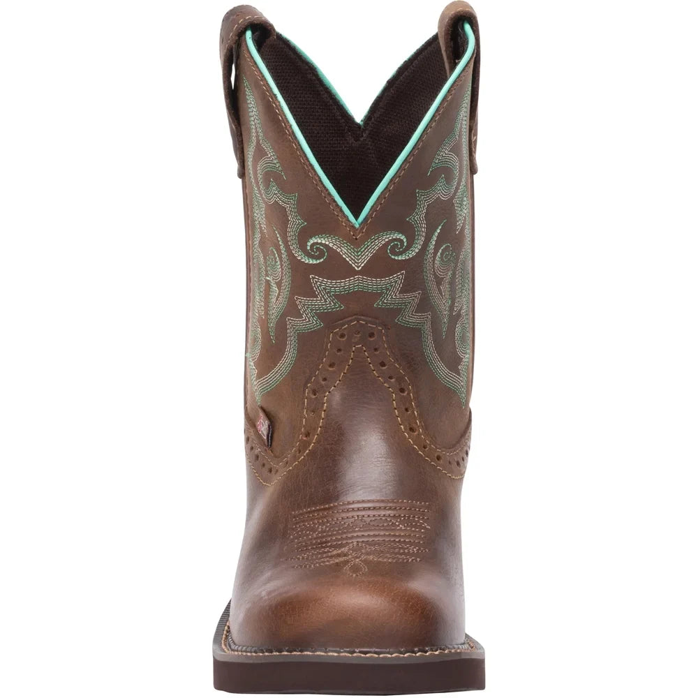 Boots Mid Heel Round Calf Toe Casual Justin 1-2" Low Gemma Boots Womens