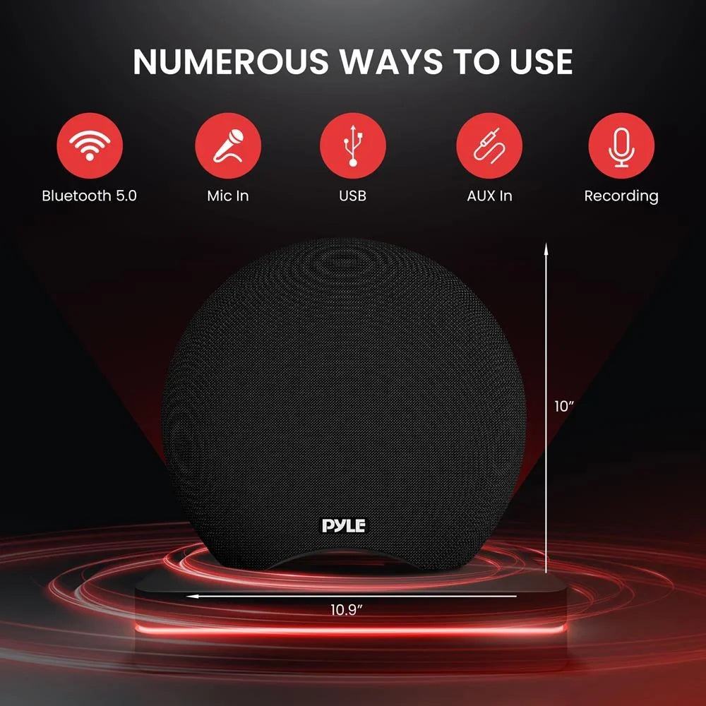 Pyle Bluetooth Speaker Portable Power, Music Waterproof 280-Watt Output Wireless Streaming Max