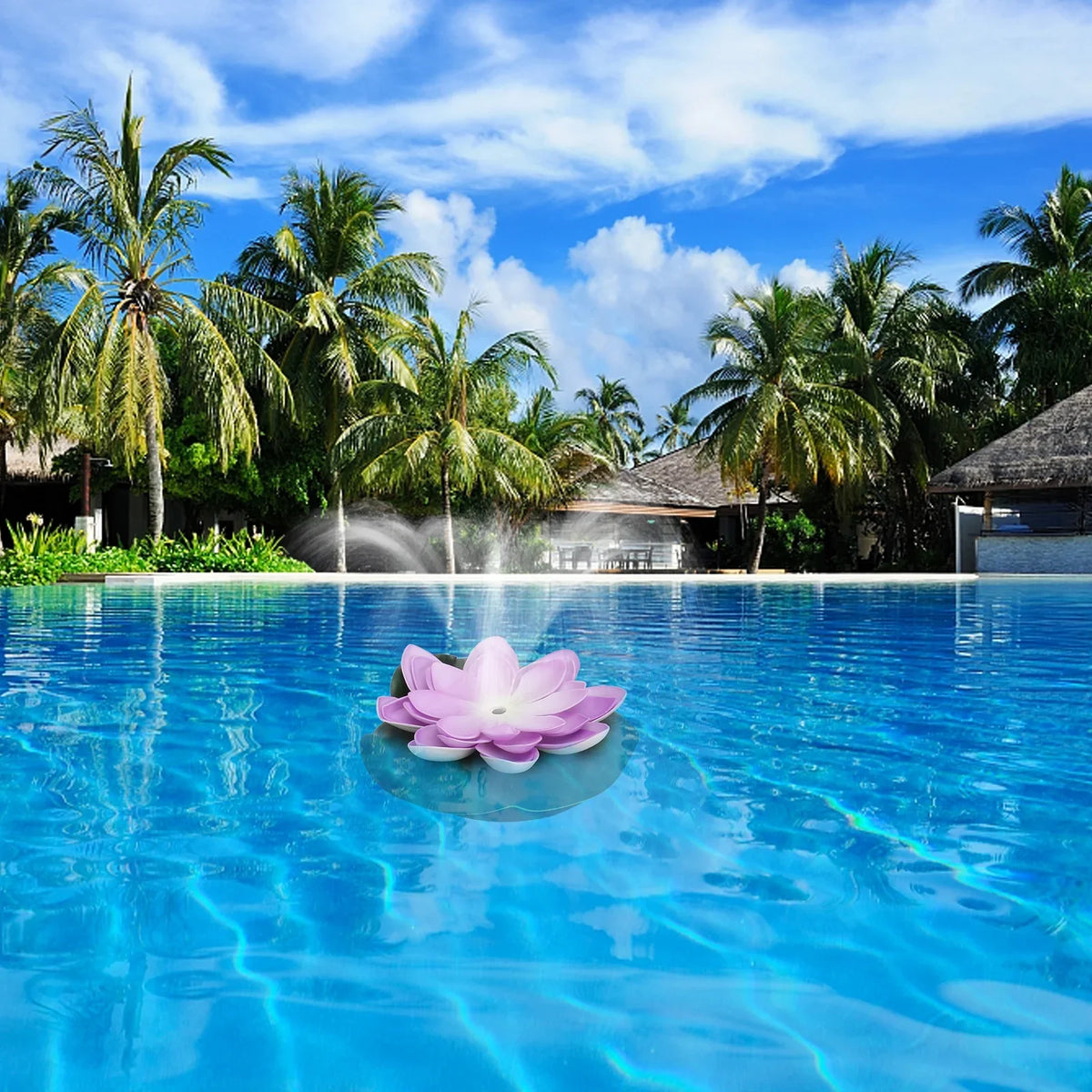 Waterscape Lotus 1 Fountain Pond Gongxipen Outdoor Floating Solar Fountain Set Fountain