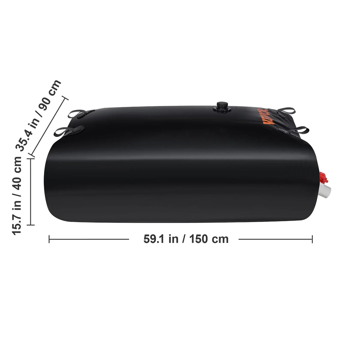 Bladder Storage Bag,143 Tank Gallon Bladder Storage Water Including and Portable Kit,Water Spigots Water Rainwater Overflow Large PVC Capacity Water BENTISM Containers,1000D