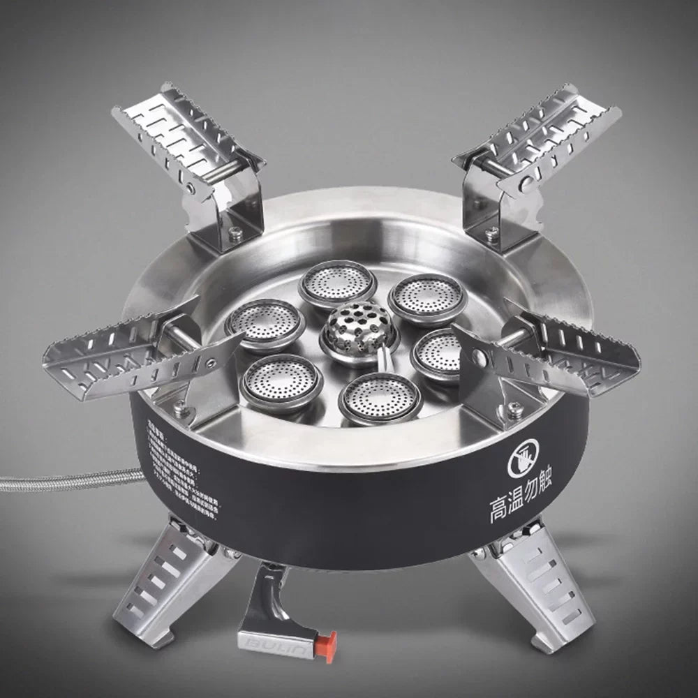18000W Ignition Fishing High Windproof Hiking Stove, ammoon Backpacking Gas Traveling Piezo Stove, Stove, Camping