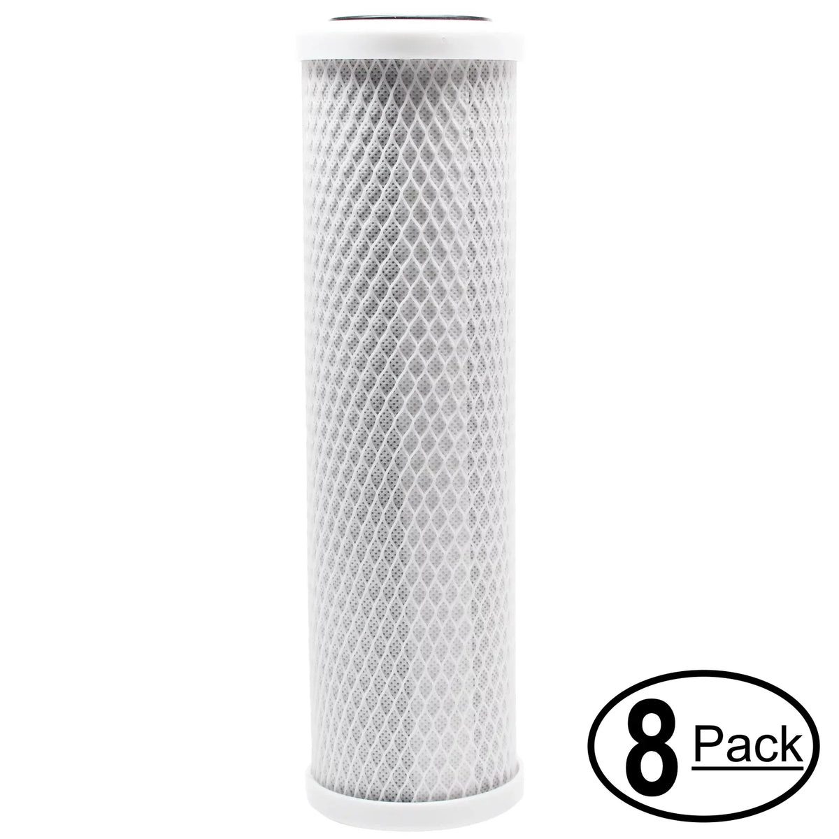 '- Block CQE-CT-00110 - 10 Pure 8-Pack CRYSTAL Activated Quest Filter Carbon Triple Brand QUEST Mega system Replacement inch for Crystal Filter Filter Denali for Universal