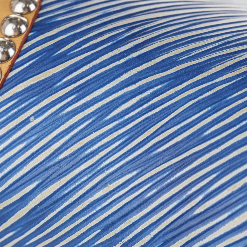 Epi Twist MM Bag Authenticated Blue Studded Crossbody Leather (Good) Louis Pre-Owned Vuitton Unisex