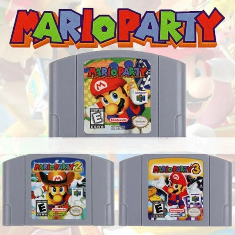 Mario 64 For Video N64 Nintendo Console Card Party Cartridge Super Game