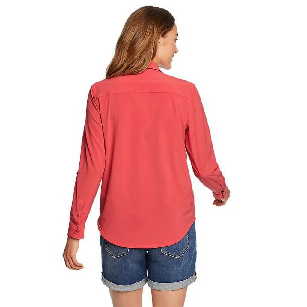 Long Ladies’ Bauer Sleeve 2.0 (red) Size Shirt, Chili Eddie Medium Departure