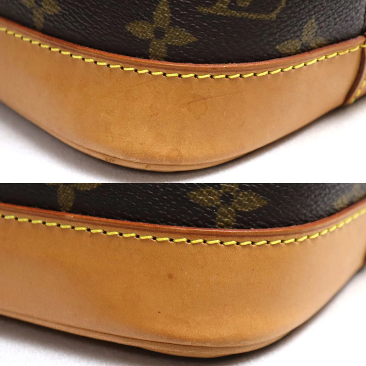 (Good) Pre-Owned Handbag VUITTON M51130 Monogram LOUIS Women's Alma BA0030 Brown