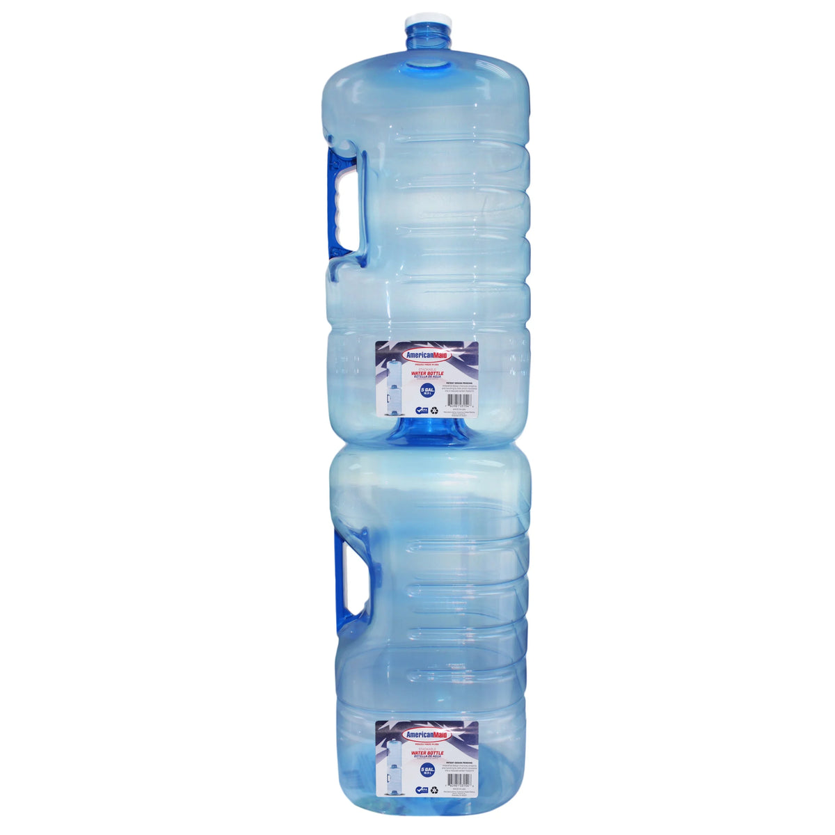 Stackable American 2 Pack Bottle, Maid Square 5 Water Gallon