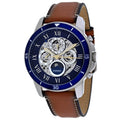 Fossil Grant Watch Silver Automatic ME3140 Dress Men's Stainless-Steel
