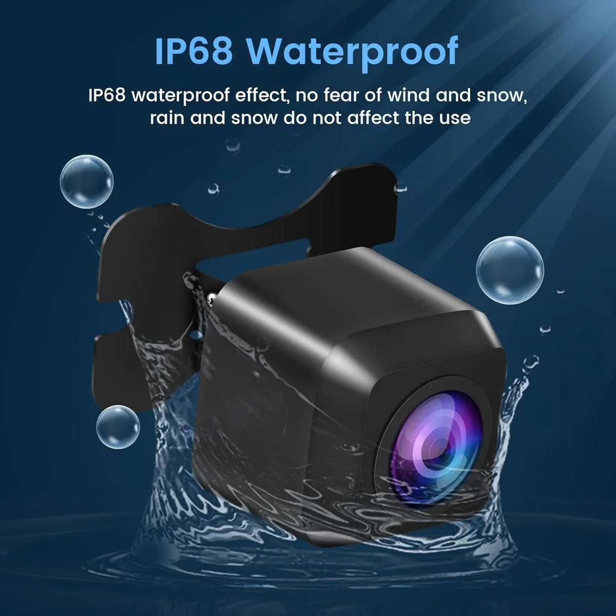 Angle Camera Dasaita Waterproof View Rearview/Side Reverse/Front Video Front IP69 Night Switch 1080P Rear AHD Camera Clear Vision Wide