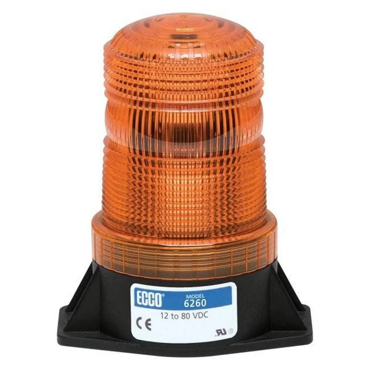 Amber Group Wire Mount Light Safety Side Exit 2-Bolt Series ECCO Profile Beacon Medium 6262 LED