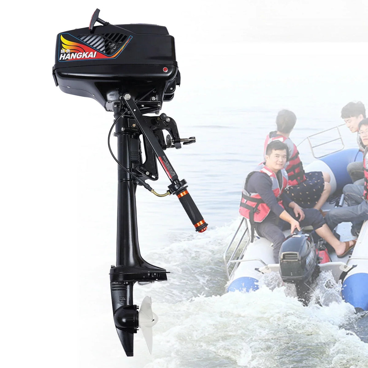 Motor Shaft Stroke Short Boat Motor Engine Cooling 2 Outboard Fishng Water 3.6HP TOOL1SHOoo
